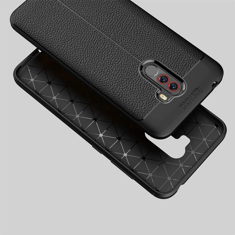 Глобальная версия для Xiaomi PocoPhone F1 чехол роскошный из ТПУ и силикона мягкая задняя