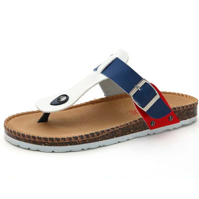 2015 Sandals Women Flats Flip Flops Cork Slippers Men Sandal Shoes Woman Zapatos Mujer Plus Size: 6-11 # YNS37 | Женская одежда