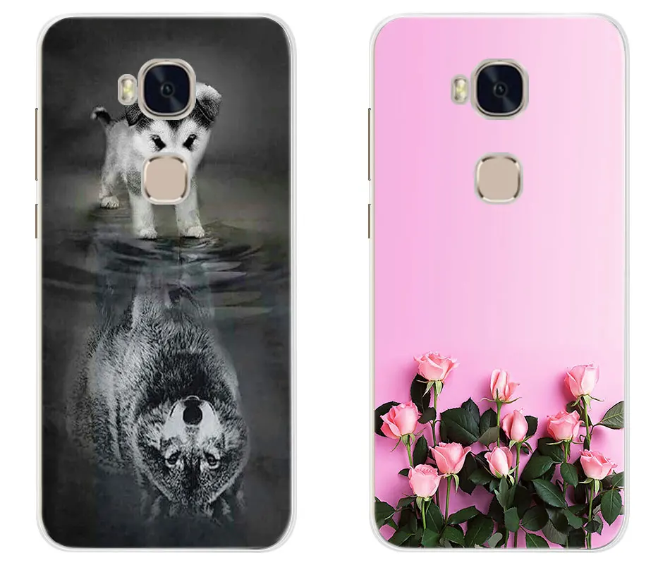 Чехол с рисунком для huawei Honor 5X, Мягкий ТПУ силиконовый чехол для телефона, для huawei GR5, Honor 5X, чехол s, чехол для huawei Honor 5x5 X