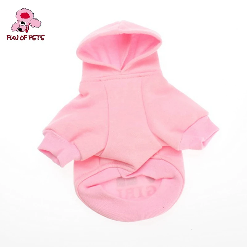 2017 Vip Girl Style Fleeces Hoodies for Dogs(Pink XS-L) Dog Clothes Fashion Clothing | Дом и сад