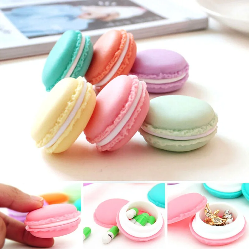 6 шт./компл. коробка для хранения наушники Mini SD карты Macarons сумка Box Дело