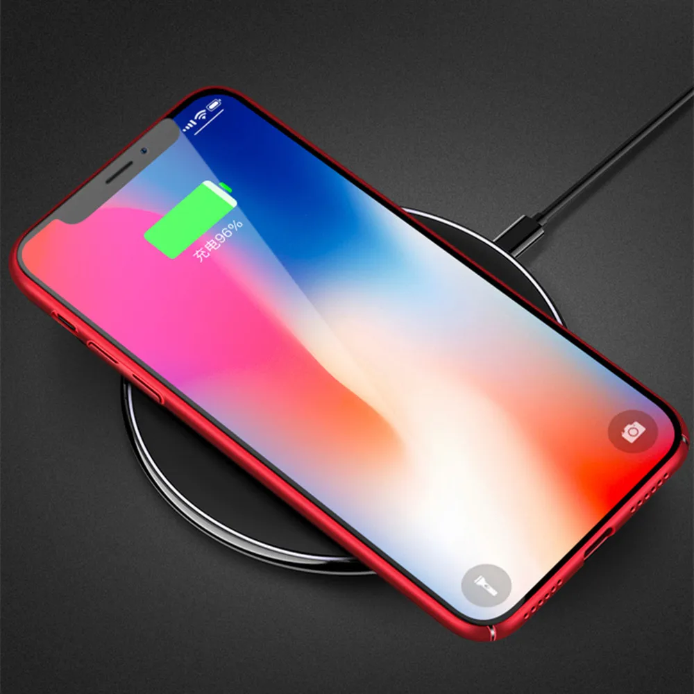 Ударопрочный жесткий чехол для Apple iPhone X XS ультра тонкий ПК матовый защитный 6 6s 7 8