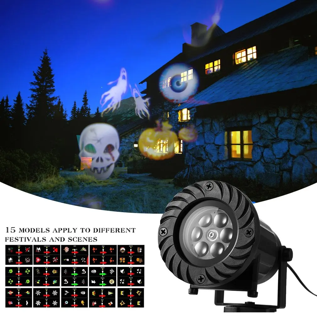 Светодиодная лампа для ландшафтного проектора RF RC Spotlight вращающаяся