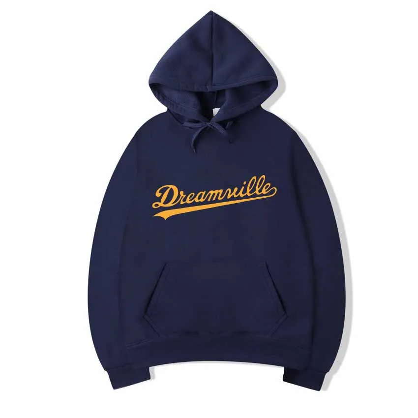 Новинка; худи Для мужчин хип-хоп DREAMVILLE Коул Логотип с капюшоном Swag письмо флисовые J худи с принтом Cole зимние толстовки с капюшоном Для мужчин пуловер - Цвет: Navy