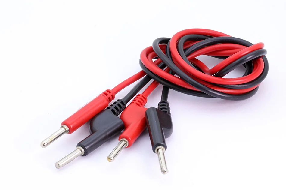 2pcs Dual Test Line Silicone Banana Plug Test Probe Lead Wire Cable Copper for electrical laboratory