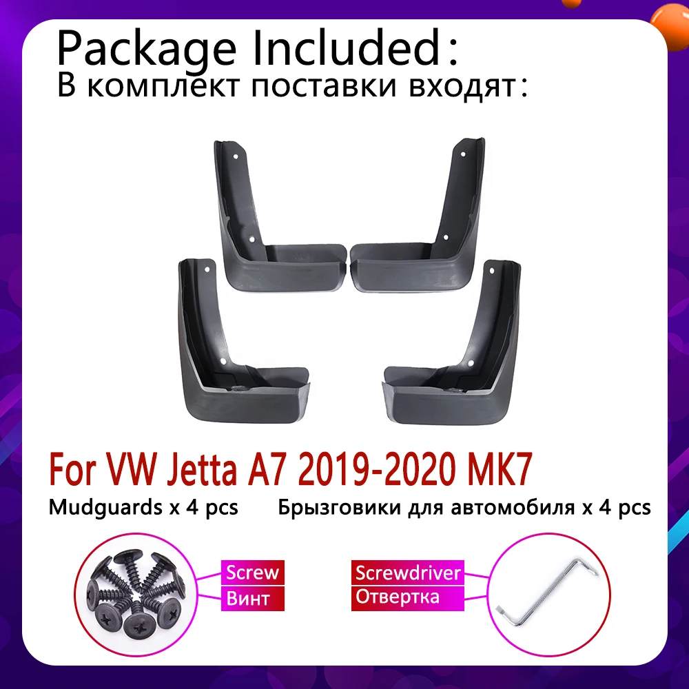 4 шт Передние Задние Автомобильные Брызговики для Volkswagen VW Jetta A7 Mk7 7~ щитки, брызговики щитки Брызговики щитки аксессуары для брызговиков
