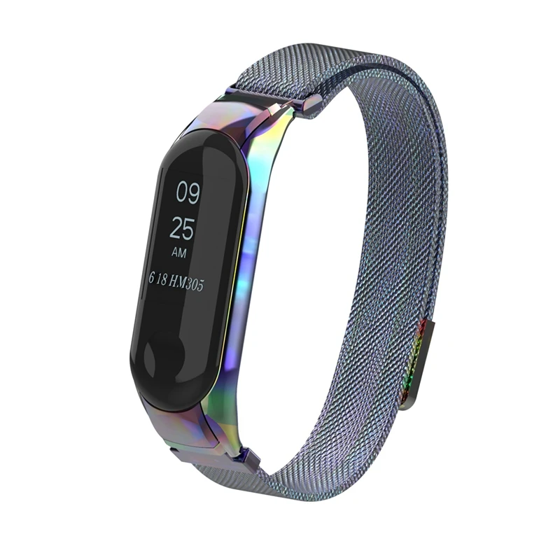 YUEDAER цветной mi Band 3 металлический ремешок для Xiaomi mi Band 3 mi lanese Loop браслет mi Band 3 Correa mi Band 3 аксессуары на магните