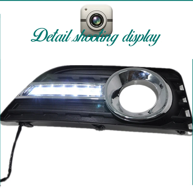 Hlxg 6 светодиодный дневный светильник DRL для Toyota Camry 2011 2012 2013 2014 12 В Автомобильный
