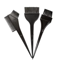 1pc hairdressing brushes bowl comb salon hair color dye hair tint tool black plastic hair colouring brush comb mixing bowl
