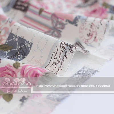 Хлопковое полотно Zakka ткань для домашний текстиль ручной работы дивана сумки
