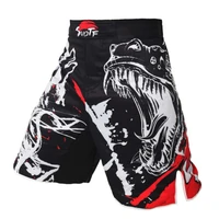 crocodile ink style domineering screaming mma fitness breathable shorts fight boxing tiger muay thai cheap mma shorts boxeo