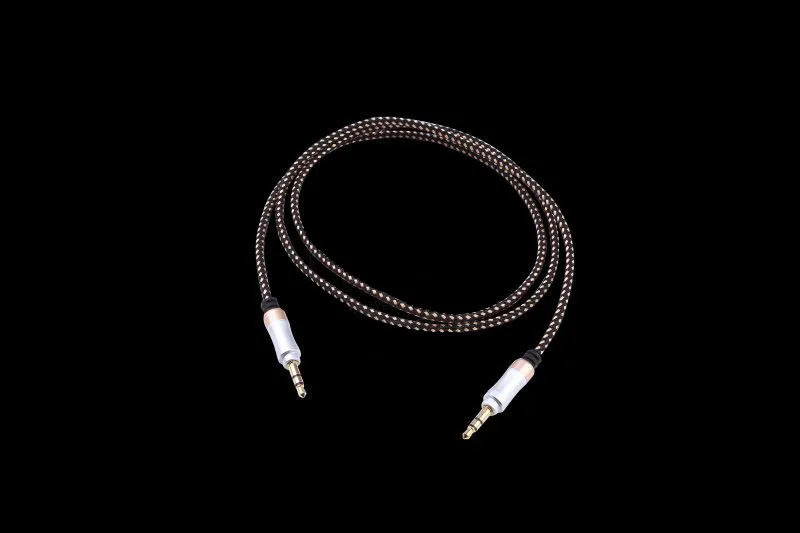 Aux Line 3.5mm Male to Audio Cable for Car MP3 Auto Headphone Auxiliary Cord Stereo Wire Core Black 1M |