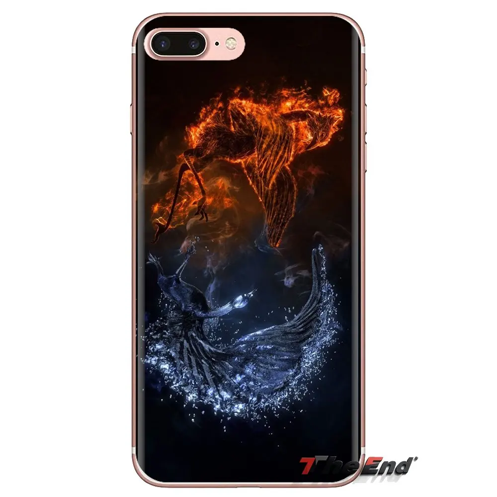 Soft Transparent Shell Covers Water And Fire Art For LG G3 G4 Mini G5 G6 G7 Q6 Q7 Q8 Q9 V10 V20 V30 X Power 2 3 K10 K4 K8 2017 |