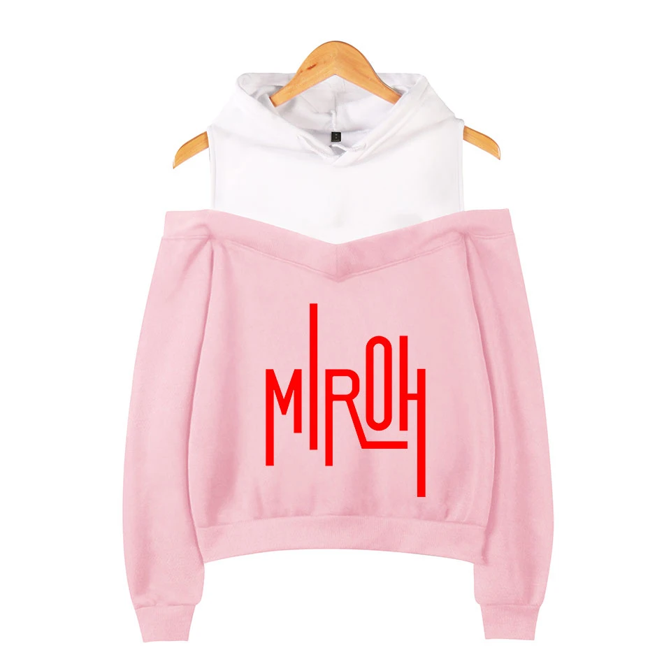 

Stray Kids Kpop Off Shoulder Hoodies Women Fashion Long Sleeve Hooded Sweatshirts 2019 Hot Sale Casual Trendy Streetwear Clothes