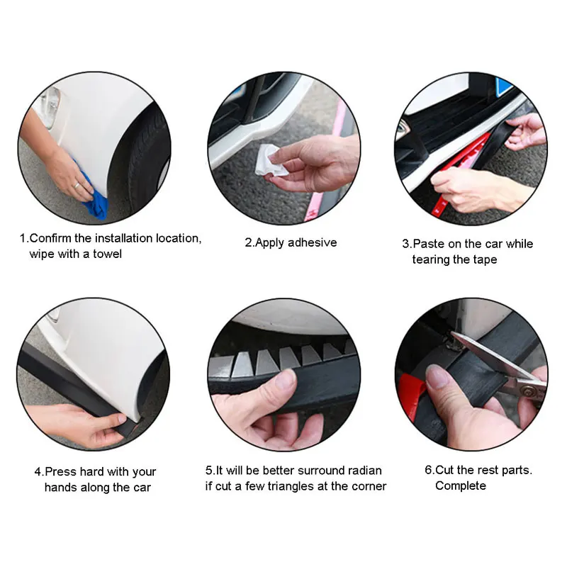 Универсальные молдинги для автомобильного стайлинга сделай сам м х 60 мм защитная