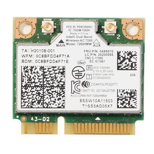 Dual Band Wireless For Intel 7260 7260HMW 802.11ac Mini PCI-E Wifi BT4.0 Card 867M For Lenovo IBM Thinkpad FRU:04X6090 04X6010