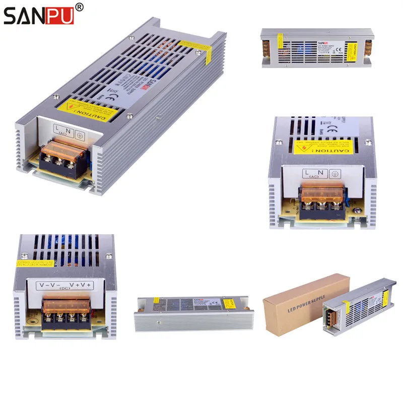 

SANPU SMPS 24V 200W LED Power Supplies 8A Switch Drivers 220V 230V AC/DC Transformers Fanless Full Container Load Wholesale