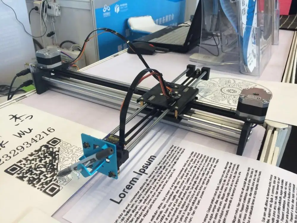 Funssor металлический чертежный станок полный набор coreXY drawbot набор инструментов рабочая зона 210x297 мм- в сборе