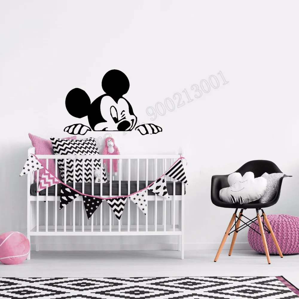 Микки Kidsroom настенные украшения виниловый дизайн сделай сам настенный постер