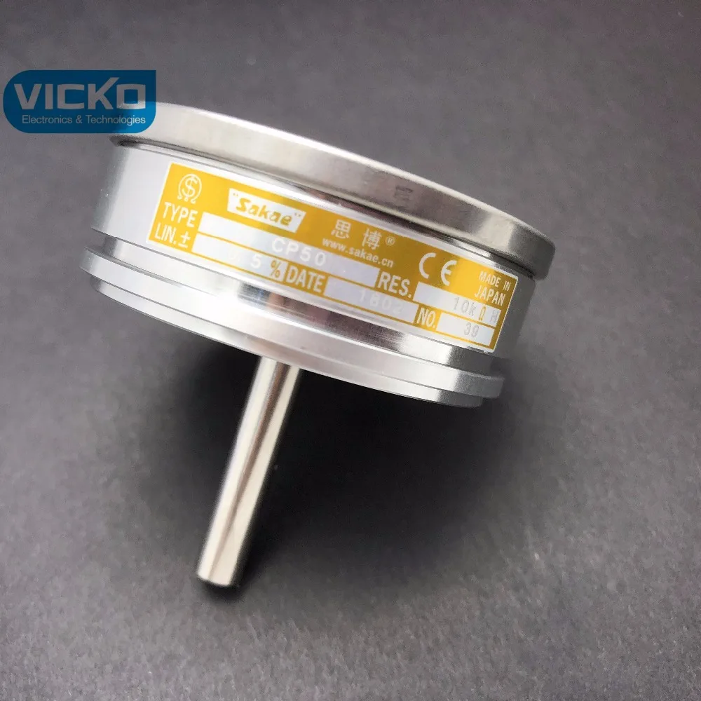

[VK]ORIGINAL Japan Sakae CP50 1K 2K 5K 10K high precision single lap wire wound resistor potentiometer SWITCH
