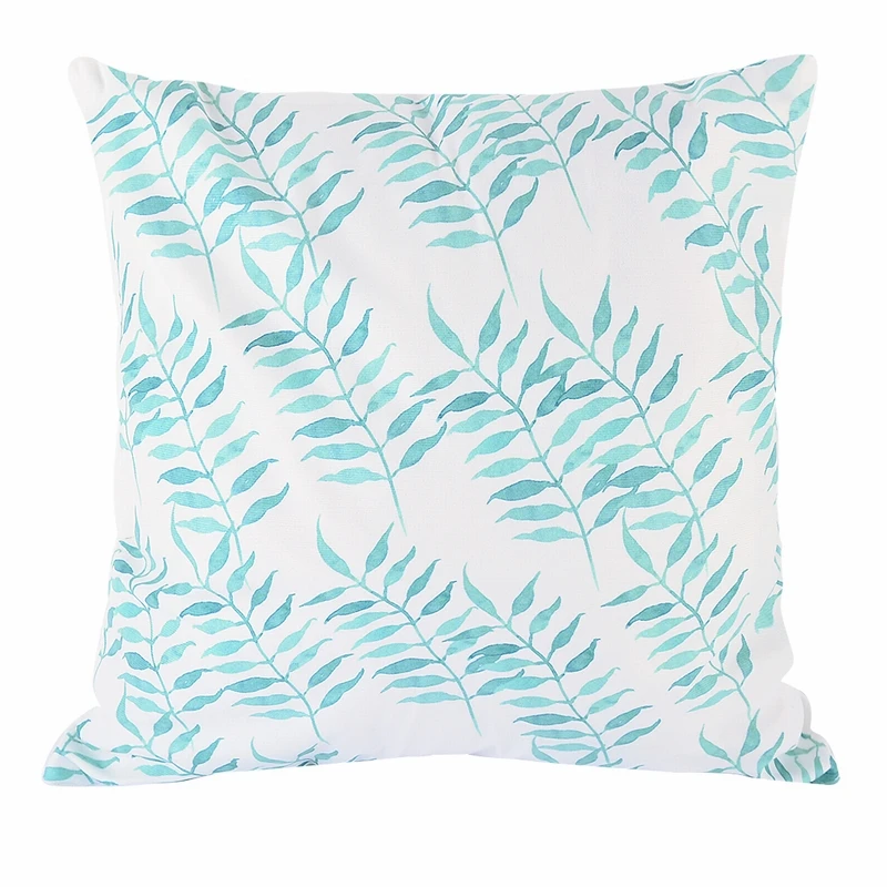 Hoomall Green Leaf Cushion Cover Decorative Pillows Decor Square Print For Living Room Waist | Дом и сад