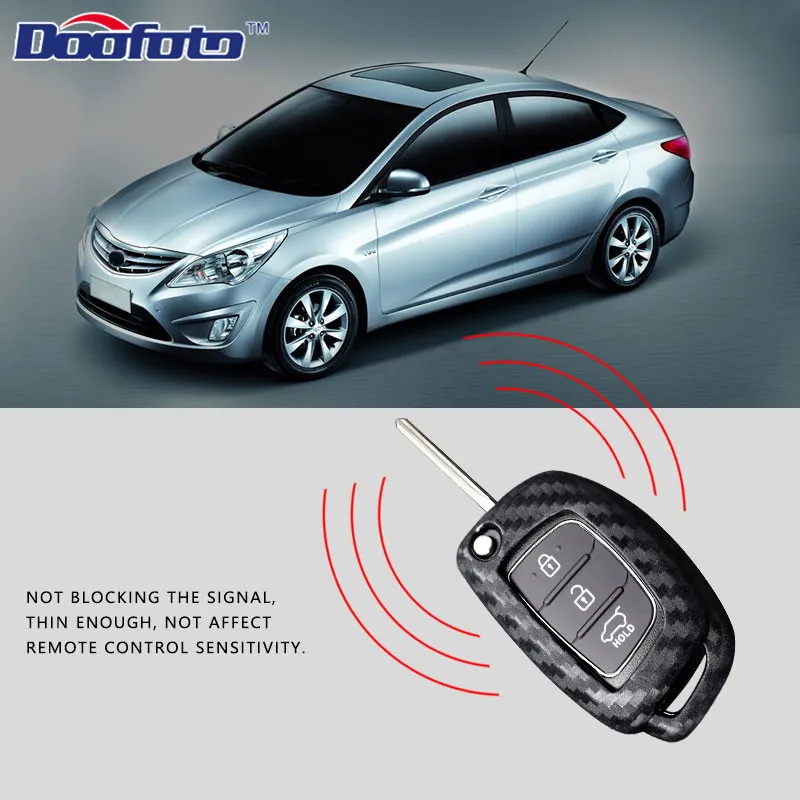 Doofoto чехол для автомобильного ключа Hyundai Creta I10 I20 Tucson Elantra Santa Fe 2016 2017 2018 2019 3 кнопки