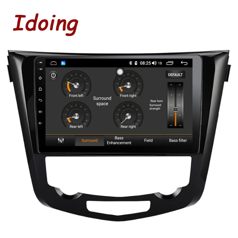 Idoing 10," 2.5D автомобильный Android 8,1 Радио мультимедийный плеер Подходит для Nissan X-Trail Qashqai- 4G+ 64G Восьмиядерный gps навигация
