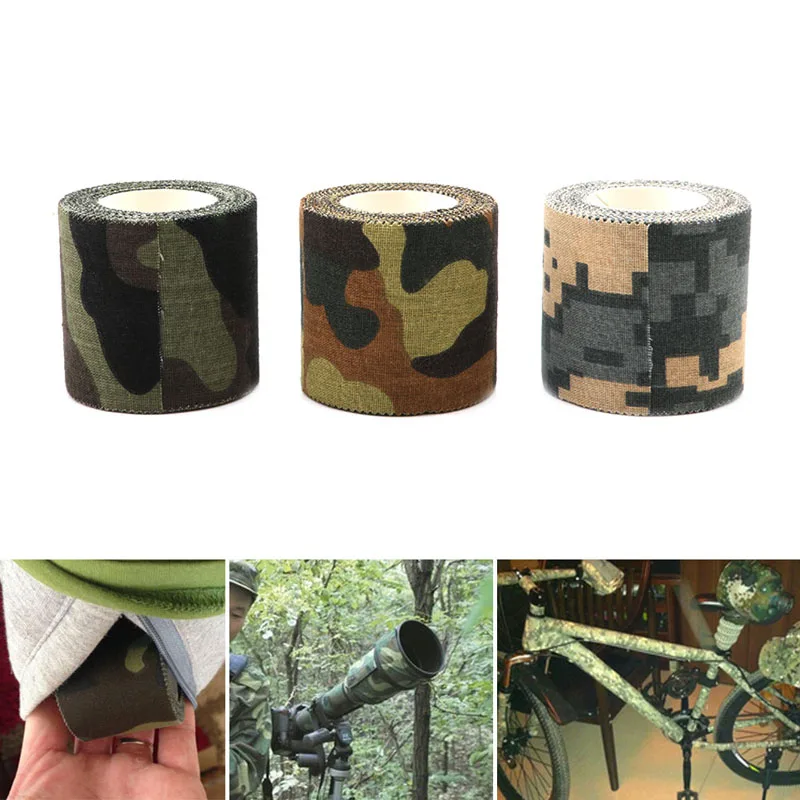 Самоклеящаяся Нетканая камуфляжная клейкая лента 1 шт. 5 м|tape tape|tape ctape camouflage |