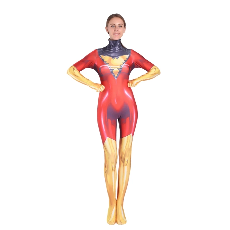 Костюм супергероя X Men Rogue для костюмированной вечеринки костюм Феникса из