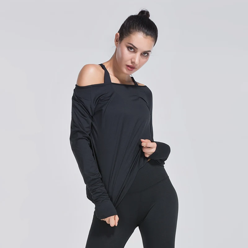 LANTECH Женская Спортивная футболка для занятий йогой и бегом спортивная одежда