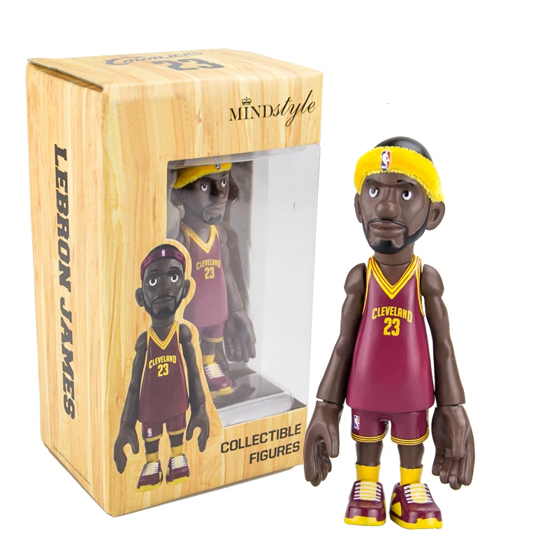 

16cm The Cleveland Cavaliers Super Star Basketballplayer Lebron James Action Figure Q Version Of Mode For Christmas Gift