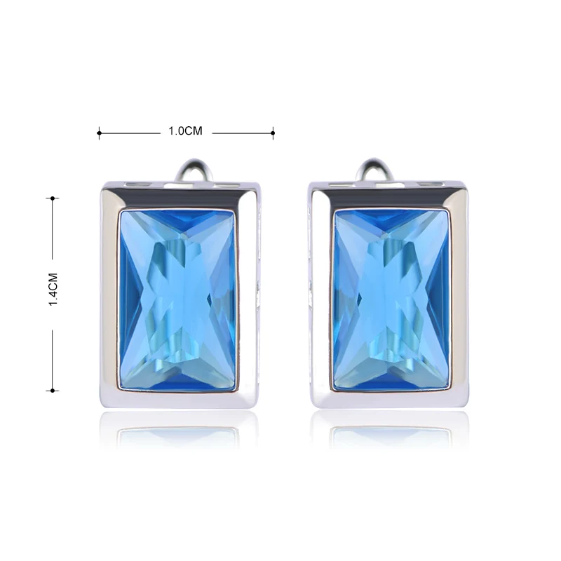 Новые европа стиль дамы офис серьги камни платье изумруд плавающей подвески