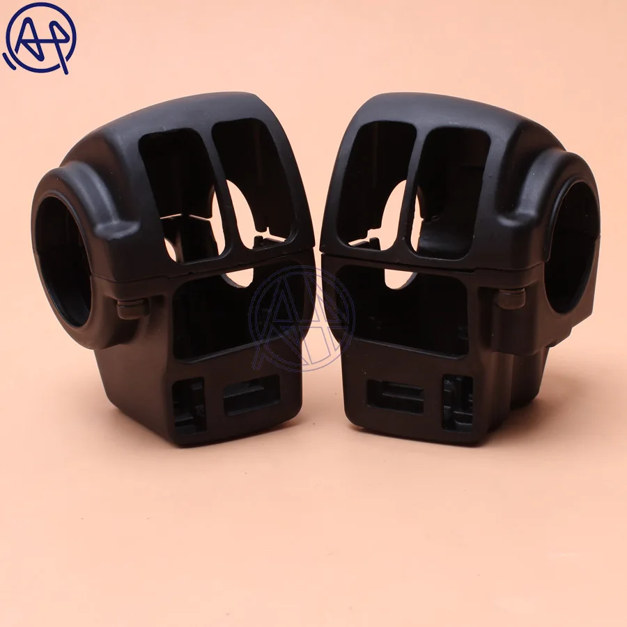 Крышка корпуса переключателя Руля Мотоцикла хром/черный алюминий для Harley Electra