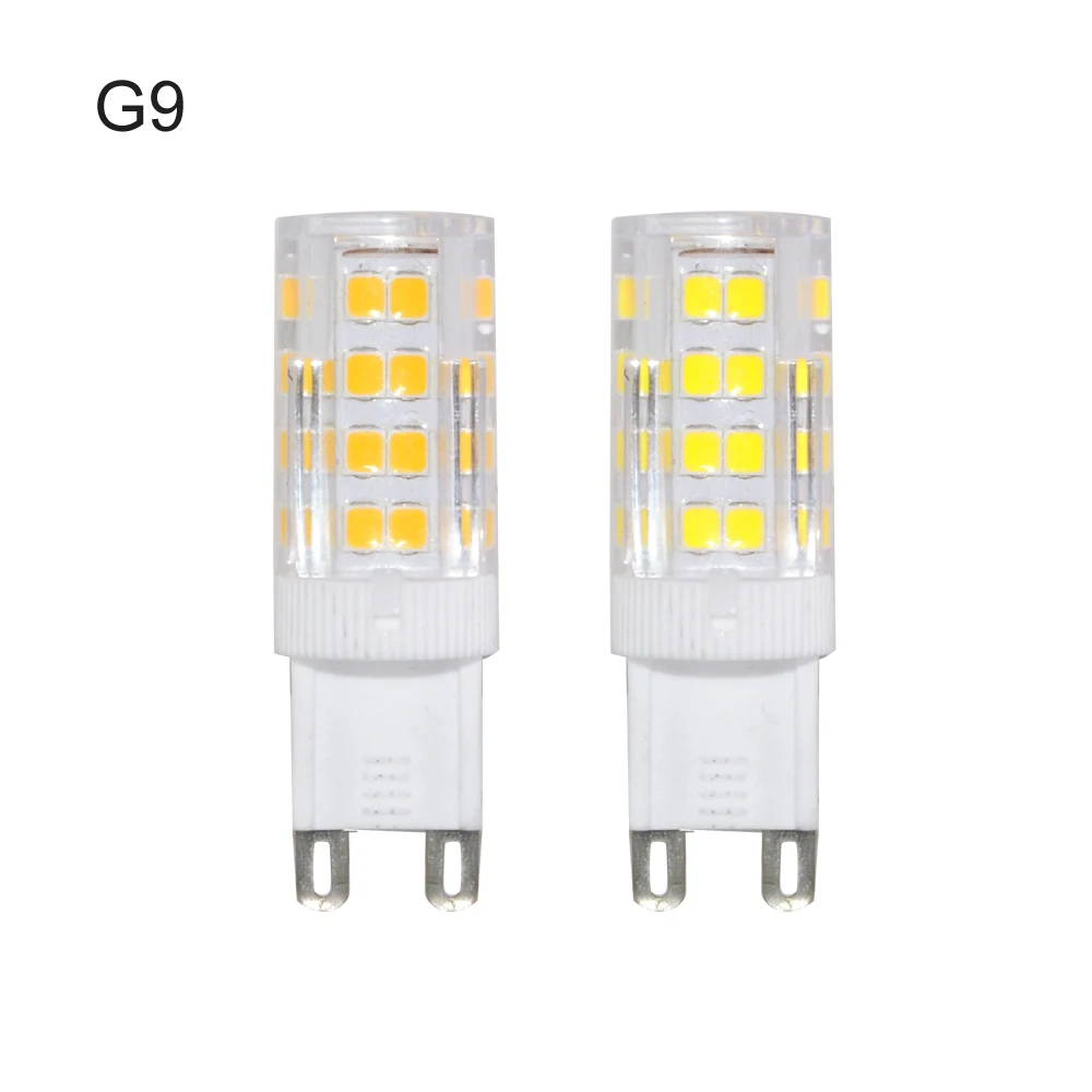 

2016 NEW G9 Led Light Bulbs 2835 SMD Crystal Led G9 Night Light 51 LEDs 220V 5W Ceramics Led Candle Lamp Replace Halogen Light