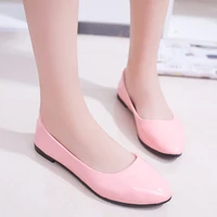 women new brand joker ballet pink shoes spring single cone doug office shoes big yards womens light ladies sandals shoes