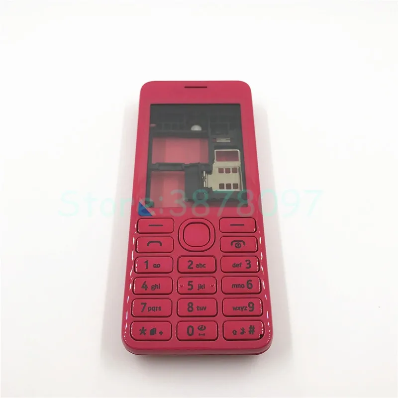 Оригинальный чехол лучшего качества для Nokia Asha 206 2060 корпус с двумя SIM картами +