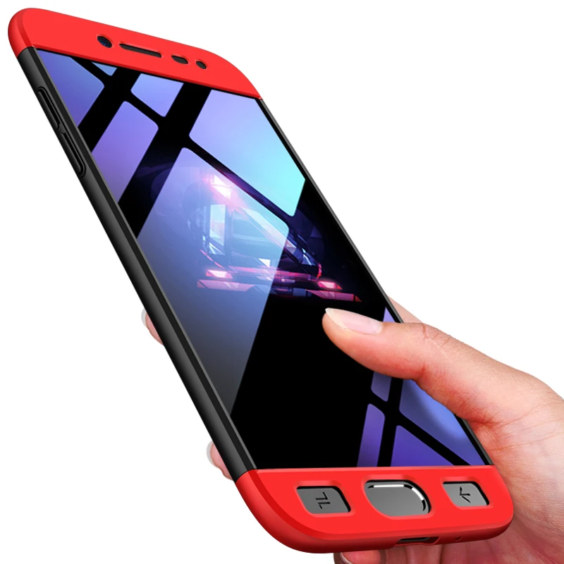 Жесткий чехол с полной защитой на 360 градусов для Samsung Galaxy J2 Pro противоударный