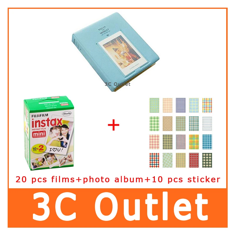 Фотобумага Fujifilm Instax Mini 8 для Fuji 50s 7s 90 25 Share SP 1 мгновенная камера + фотоальбом 10
