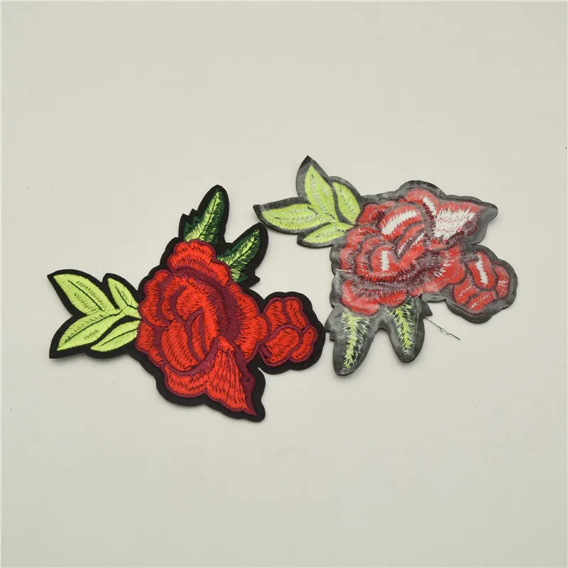 Floral Embroidery Patches Cloth Decoration Applique Sew-on Patch for diy craft sewing wholesale |
