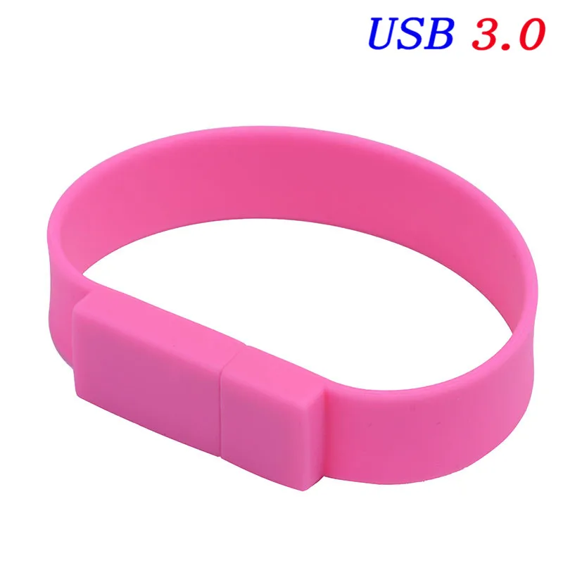 D JASTER USB 3,0 10 видов цветов браслет на запястье ручка-накопитель 4 ГБ 8 ГБ 16 ГБ 32 ГБ usb флэш-накопитель 64 Гб Модель браслета U диск - Цвет: D