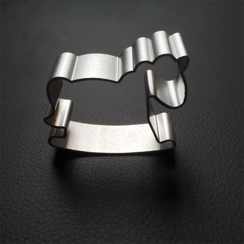 Бесплатная доставка деревянная форма лошади алюминиевый сплав резак для печенья