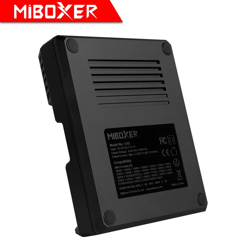 MIBOXER C4S зарядное устройство Speedy зарядное устройство для Ni-MH Ni-Cd AA AAA Li-Ion LiFePO4 IMR 10440 14500 16340 18650 26650