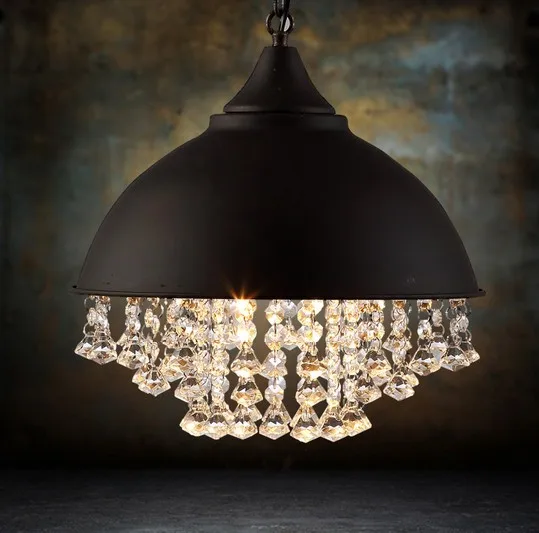 Американский Лофт ретро Droplight кристалл подвесные светильники для столовой