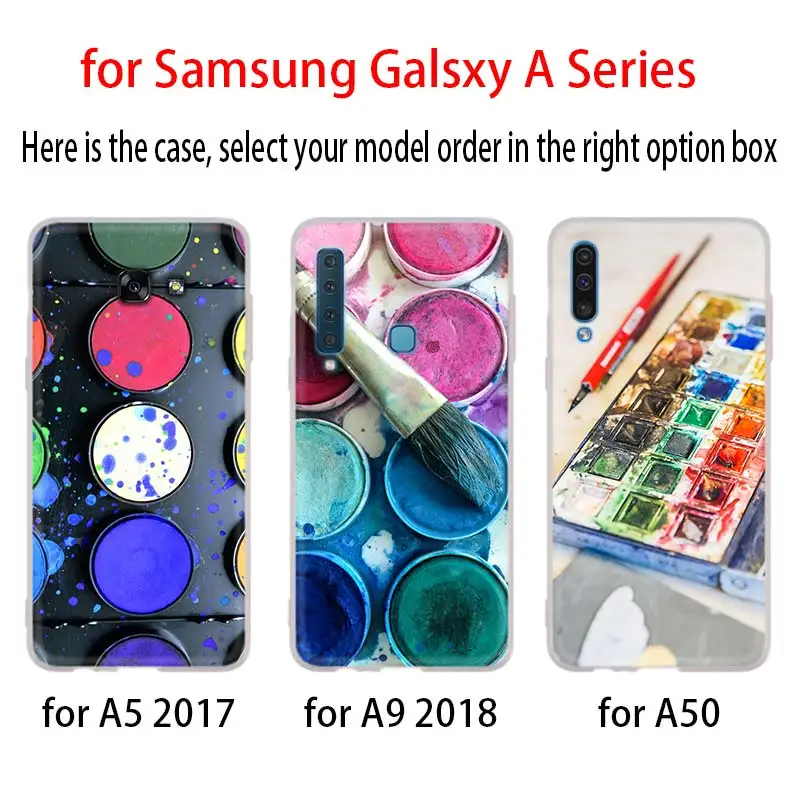 Палета для воды цвет Pinterest чехол Samsung Галактики A12/A20/A51/A70/A20s/A21s/A32/A50/A50s/A42/A52/A72 5G A8 A7 A6