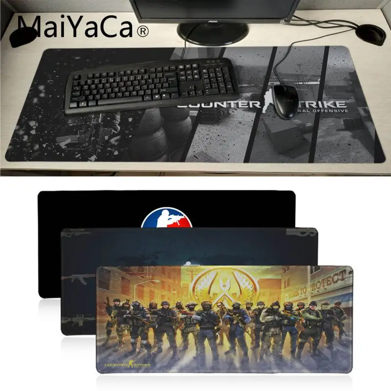 Высококачественный высокоскоростной новый коврик для мыши MaiYaCa Counter Strike с аниме