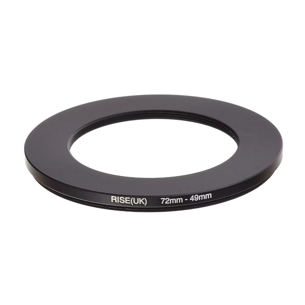 

RISE(UK) 72mm-49mm 72-49mm 72 to 49 Step down Ring Filter Adapter black