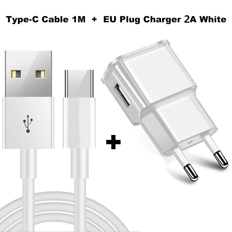 Charger 1M Cable Кабель USB Type-C для Xiaomi Redmi Note 7 для Galaxy S9 S8, кабель для быстрой зарядки и передачи данных для Huawei, Xiaomi, USB Type-C, зарядное устройство с европейской вилкой - Тип штекера: Charger 1M Cable