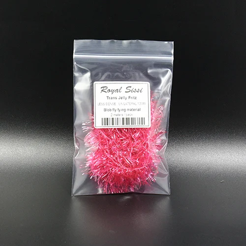 UV fluo peach pink Royal Sissi 2 метра мухобойка Транс желе Фритц менее плотная вспышка chenile fritz blob мухобойка материал для щуки Бас муха узор - Цвет: UV fluo peach pink
