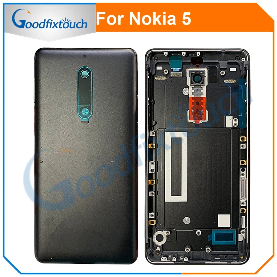 Новые металлические Батарея чехол для Nokia 5 чехол-накладка Редкие Корпус сзади чехол Запчасти для авто