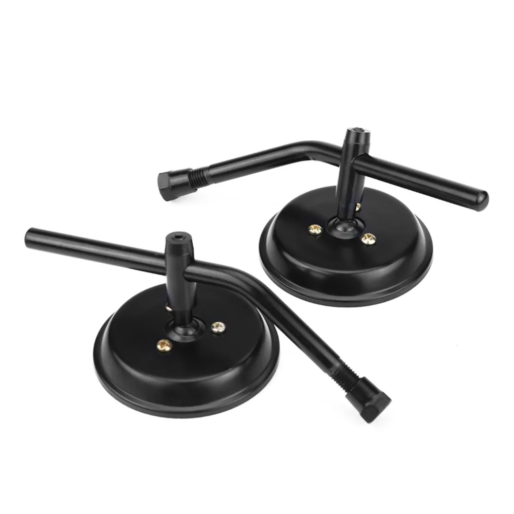 Распродажа 2 шт. Черное круглое зеркало заднего вида для мотоцикла M10 запасные